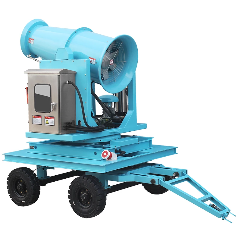 التحكم في بخاخ المزرعة نظام قمع الغبار مدفع الضباب الطويل للمناجم المخصصة عن بعد