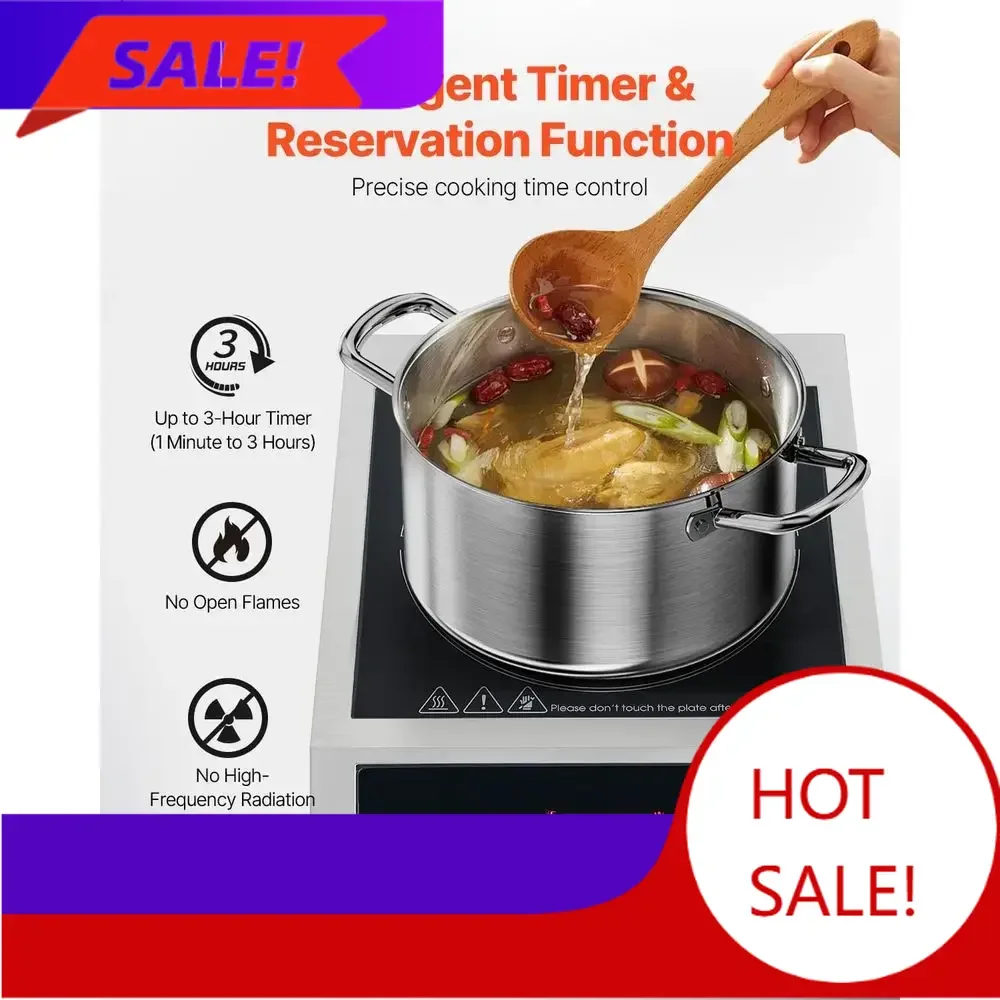 

Популярная 11-зонная коммерческая индукционная плита мощностью 3500 Вт с таймером и защитой от детей для использования в ресторанах