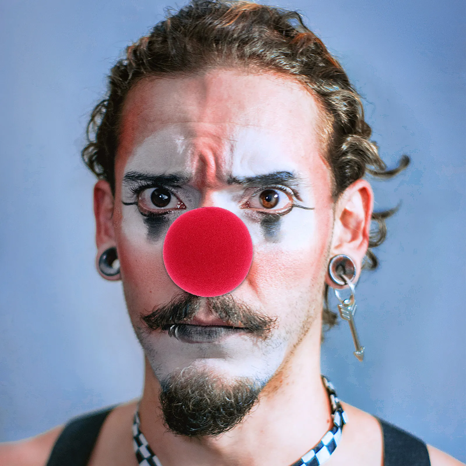 

Комплект костюма клоуна из 2 предметов: шляпа и нос для вечеринок, косплея, Хэллоуина, дня рождения, развлечений, аксессуар, подарок