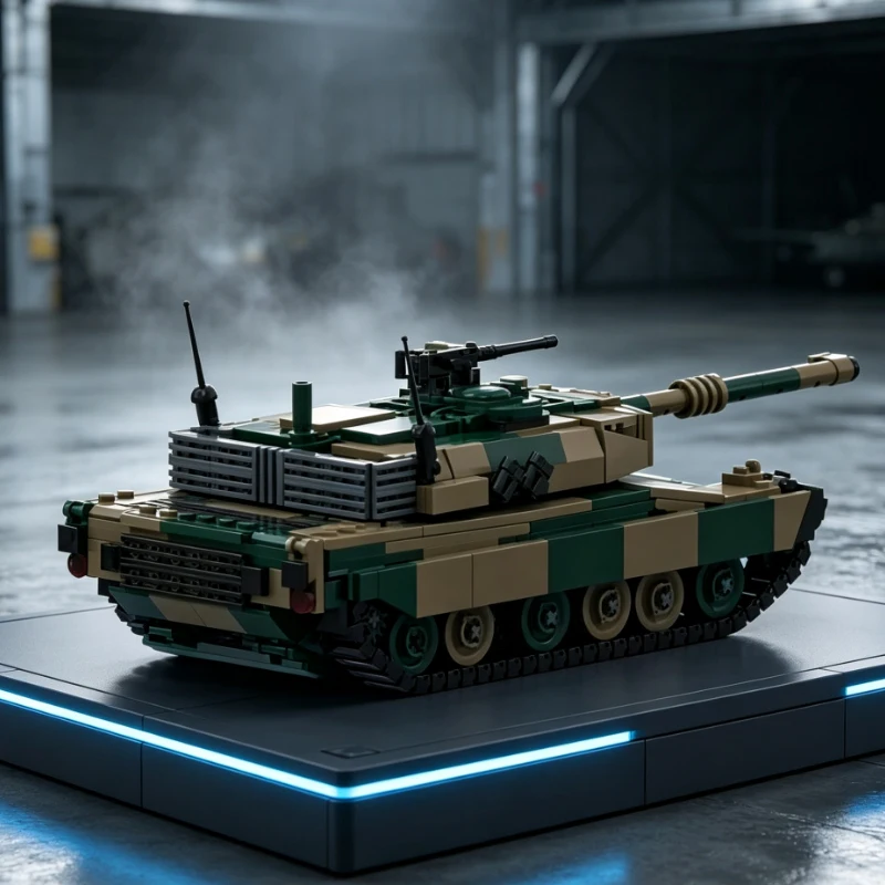 QWERT Type 90 Main Battle Tank Model MOC Building Bricks War Equipment Modular Technology Gifts Holiday Assemble Children Toys