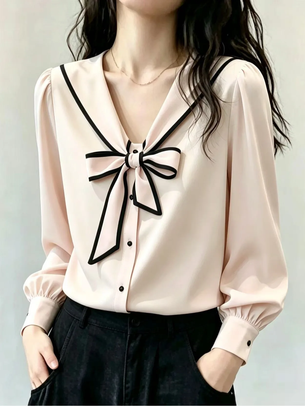 Stylish Unique Women's Shirt Autumn Collection 2026 Fashionable Knitted Long Sleeve Top Age-Defying Lightweight Luxury