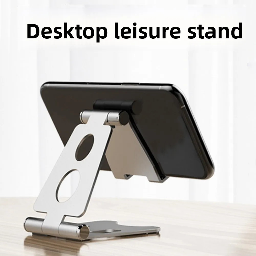 

Foldable Mobile Phone Holder Portable Non-slip Mobile Phone Stand Aluminum Alloy Adjustable Table Cell Phone Bracket Universal