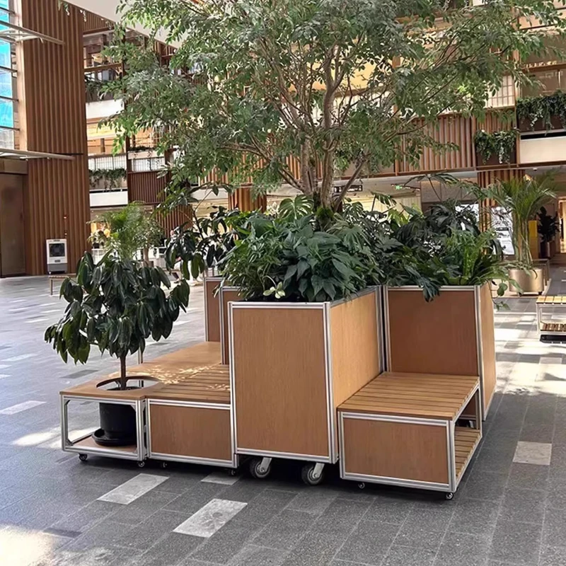 

Outdoor Garden Chair Outer Swing Bench Bench Table and Chair Aluminum Profile Mobile Pot Stand Flower Box Tree Box Fence