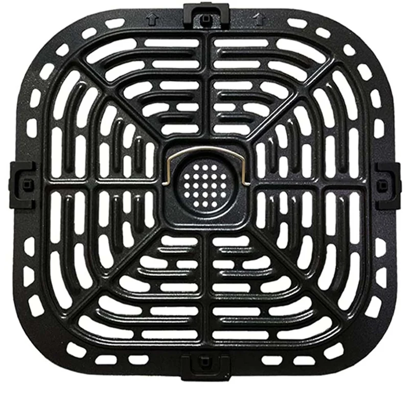 Placa de parrilla de freidora de aire para Instants Vortex Plus 6QT, accesorios de bandeja de sartén de parrilla cuadrada mejorados