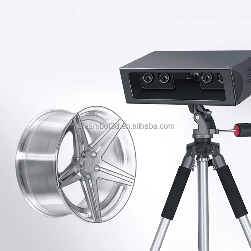 Dreambot3d Four Lens Fast Scan CCD Sensor High Precision Blue Light Photography 3D Scanner For 3D Reverse Engineering Detection