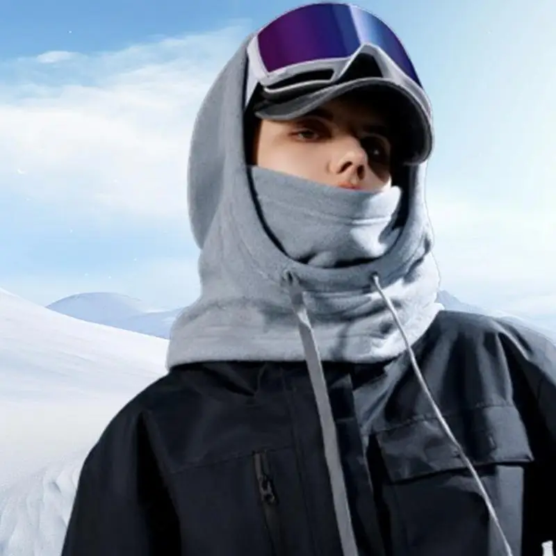 

Лыжная маска с капюшоном Теплый зимний капюшон Чехлы для лица Маска для лица Ветрозащитный шарф с капюшоном Холодная погода Шапка Утеплитель для шеи для катания на лыжах Лед
