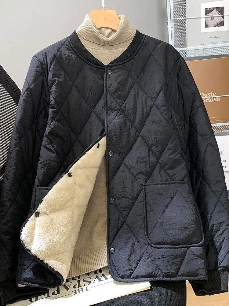 Hommes Thiened Fce doublé coton Jaet vêtements intérieurs hiver chaud manteau grande taille écoliers peuvent porter intérieur rembourré Jaet