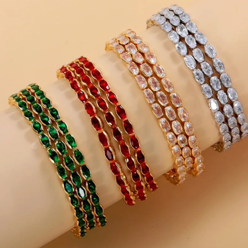 2026 New Inlaid Zirconia Egg Circular Bracelet for Women, Fashionable and Versatile, Niche Design, High-end Jewelry Wholesale