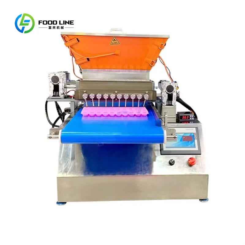 Customized Step Type Hard Fruit Candy Depositor Small Cube Molding Shape Cylinder Soft Candy Machine