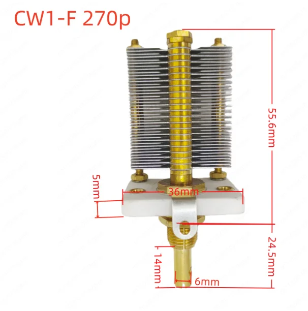 CW1-270P High Frequency Air Adjustable Capacitor High Voltage Resistant Cosmetic Medical Instrument Small Loop Antenna