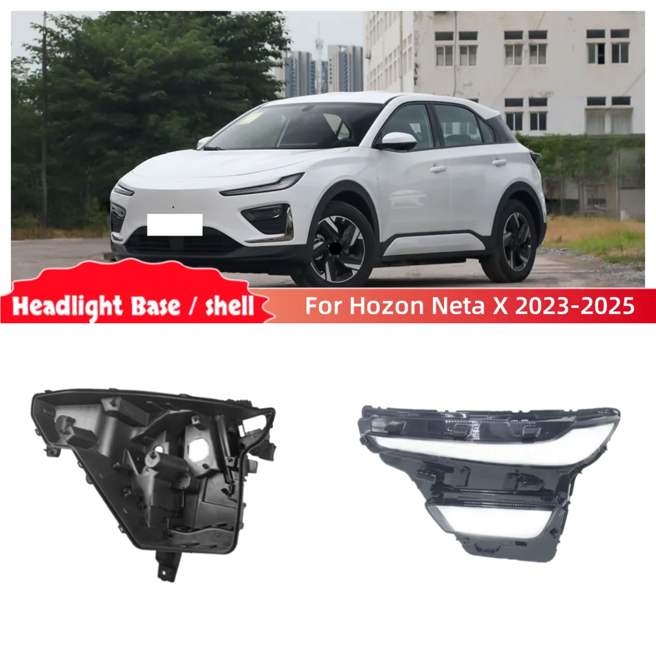 For Hozon Neta X 2023 2024 2025 Accessories Cars Base Head Lamp Shell Headlight Back Housing Holder Headlamp Cover Shade