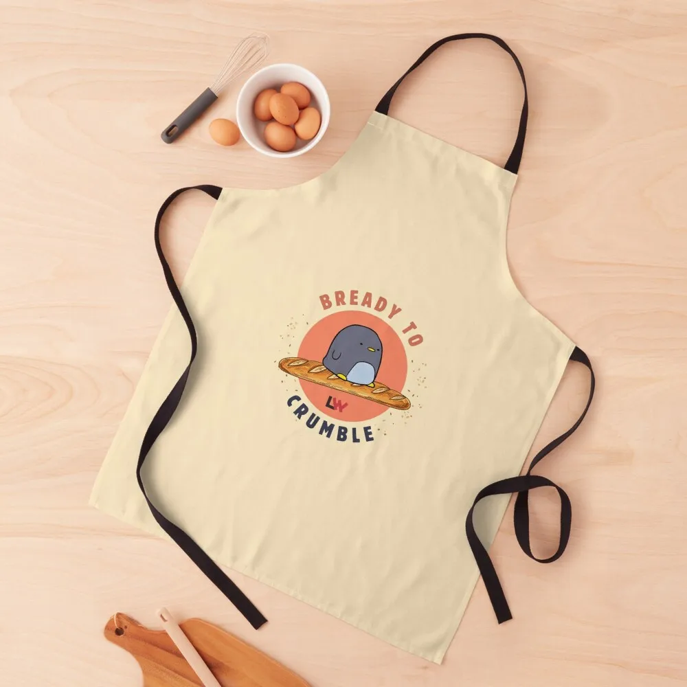 

Bready to Crumble - round Apron Restaurant Cooking Kitchen Supplies Apron