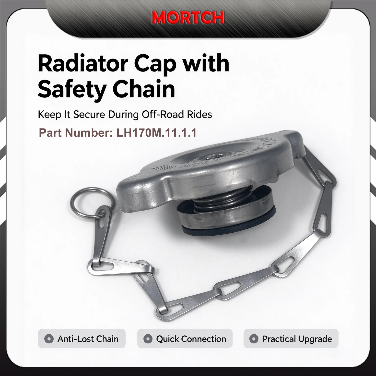 LH170M.11.1.1 Radiator Cap For Linhai LH260 LH300 LH400 4-Stroke Liquid Cooled ATV Radiator Pressure Cover