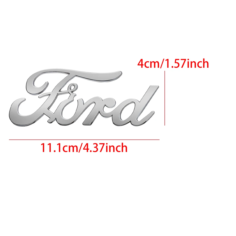 Car ABS Trunk Letter Emblem Sticker Decor Styling Accessories For Ford Focus Mk2 MK3 MK7 MK4 Fiesta Ranger Mustang Explorer GTD view 3