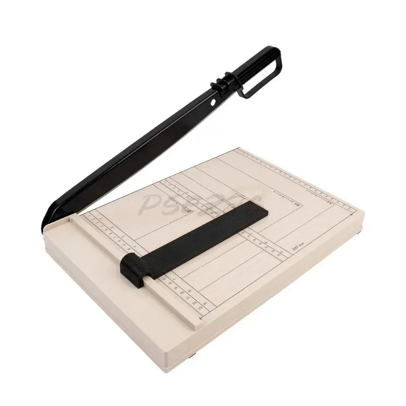 Cortador de papel A4 con protección de seguridad y tira de presión de hoja desmontable, cortador de papel pequeño Manual ligero