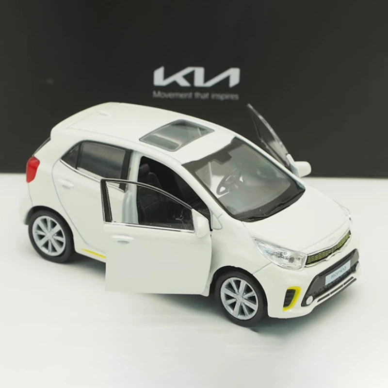 Original 1:38 KIA Morgen Legierung Rebound Auto Modell Statische Sammlung Dekoriert Urlaub Geschenke Spielzeug