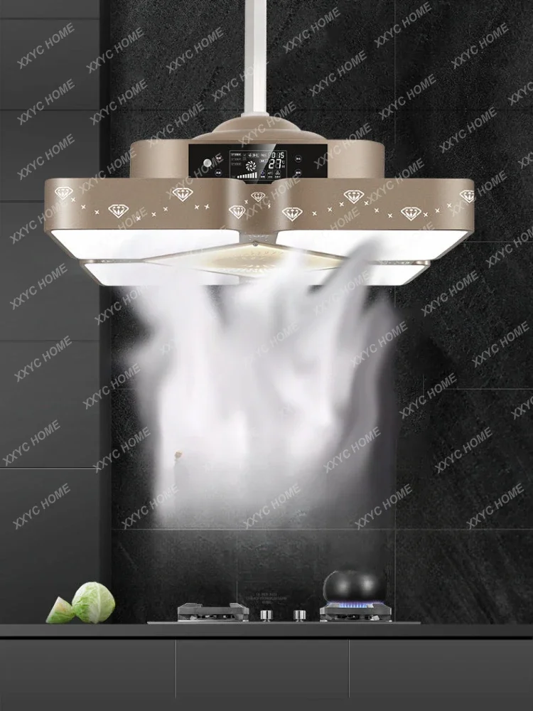 Ultra-Thin Mahjong Smoke Exhaust Lamp Lifting Chandelier Led Table Room Machine Room Chess Room Air Purifier