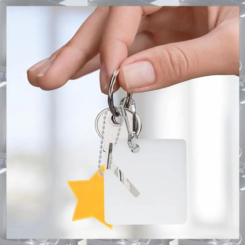 Hot Selling-120 Pcs Key Tags Slotted Plastic Hanging Tags 1.5 Inch White Tags With Metal Snap Hooks For Key Cabinets Boxes Locke