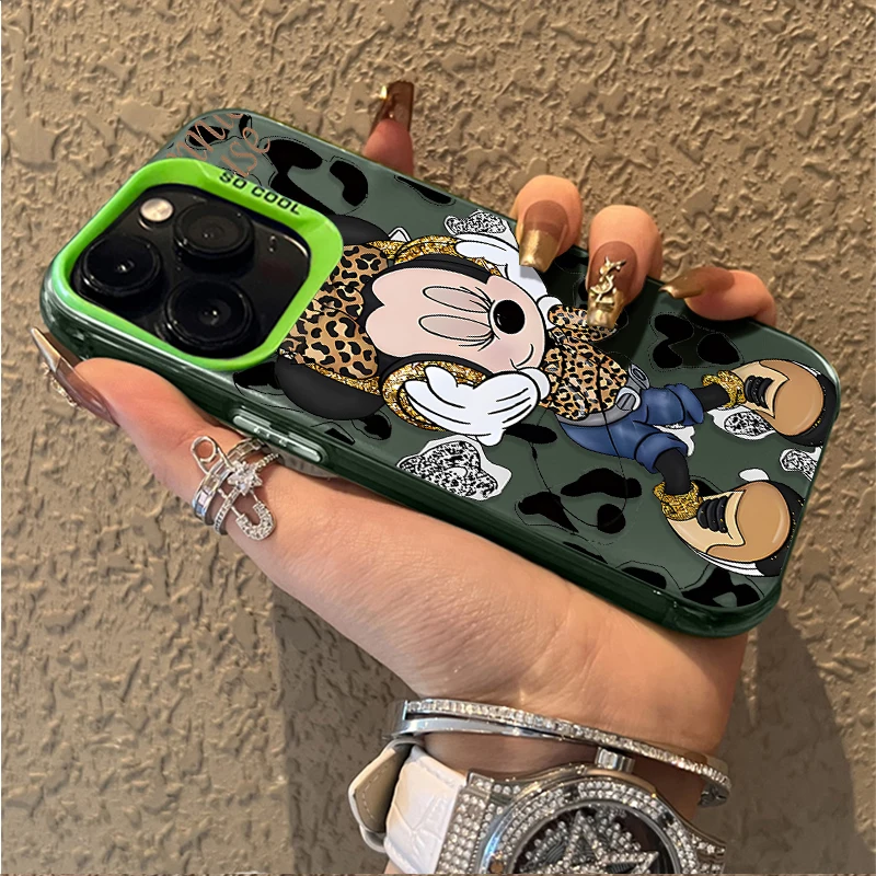 Disney Leopard Print Bow Minnie Custodia per Xiaomi Mi 13T 12T Pro per Xiaomi 14 13 12 11 Ultra Lite 5G NE 10 12X 12S 11i 11X Pro