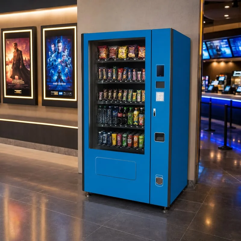 Modern Commercial Convenience Vending Machine Built with Touch Screen and Cashless Payment and Customized Control System