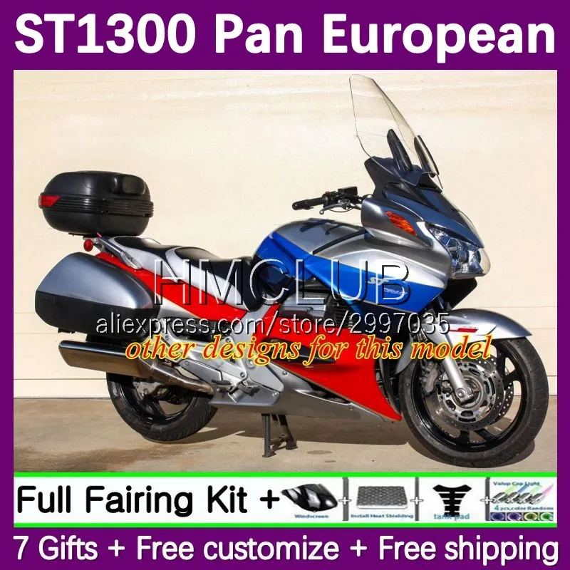 Fairing For HONDA Pan silvery stock European STX1300 ST1300 ST-1300 CC 30No.55 ST 1300 02 03 04 05 06 07 08 09 10 11 12 13 14 15