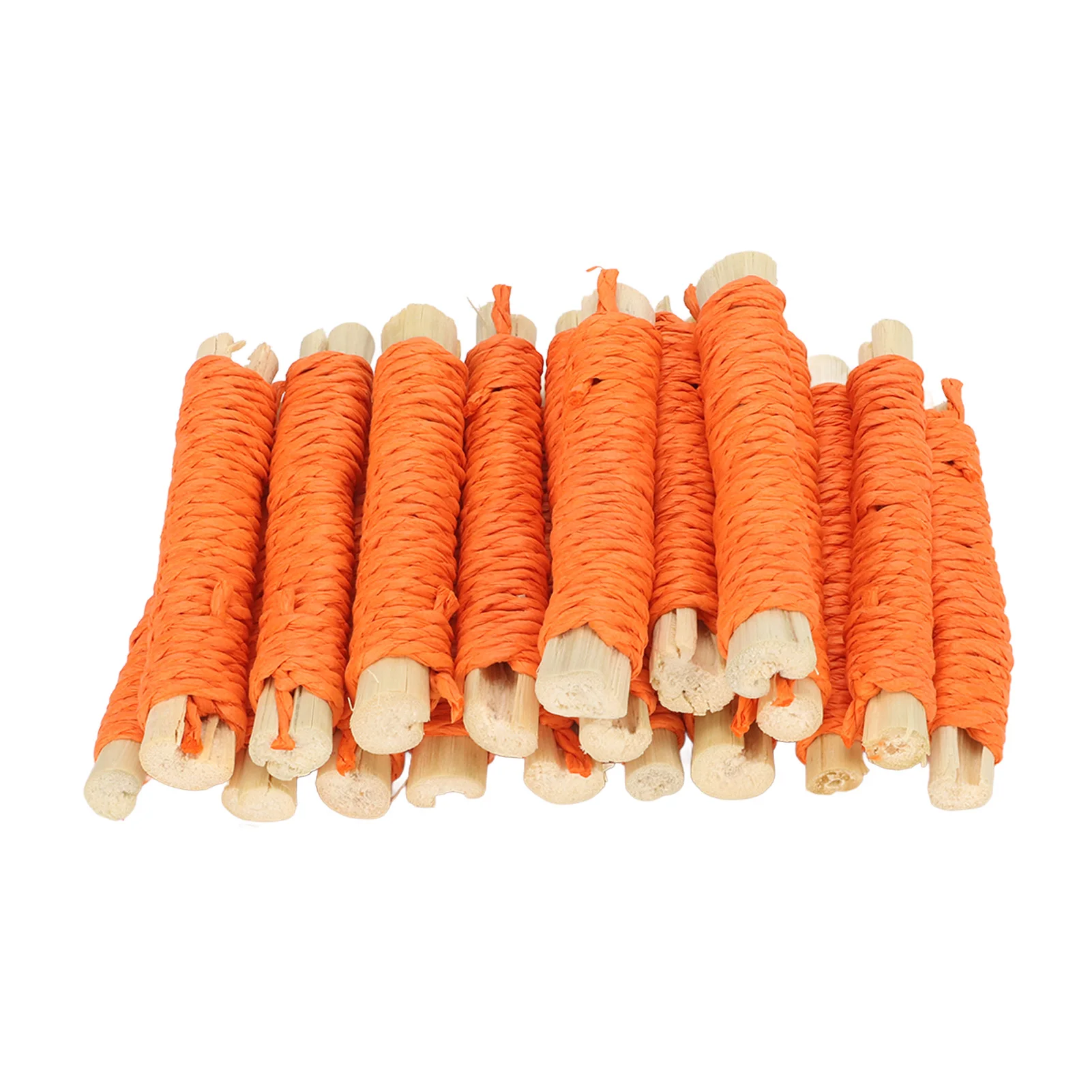 

20Pcs Pet Sweet Bamboo Sticks Teeth Grinding Boredom Relief Woven Small Animal Molar Stick For Rabbit Hamster