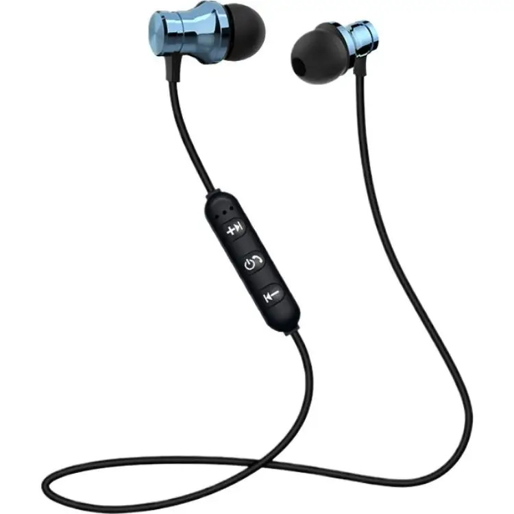 `Magnetic Neckband Bluetooth Earphone Sweatproof Sports In-ear Headset 3 Button Control Wireless Earbuds for Gym Running Workout