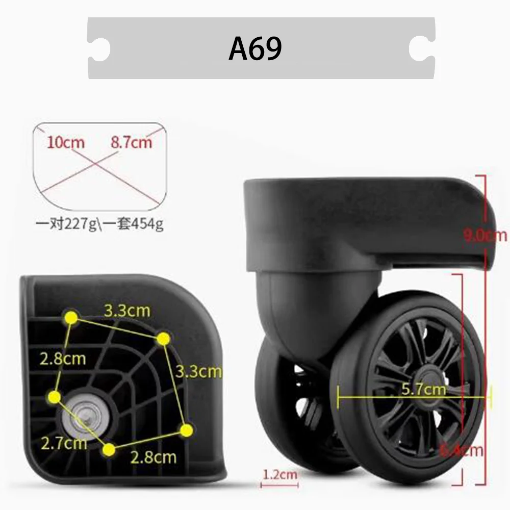 A69 Black Series Wheel Universal Wheel Pull Rod Travel Wheel Suitable