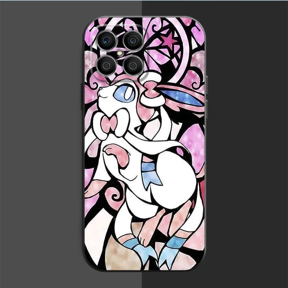 Case For Huawei Honor X8a X8 90 Lite X9a 8X X7 Magic5 Pro P40 P30 P20 X6 X6a P Smart Z Shell Phone Cover Pokemon Pikachu Eevee