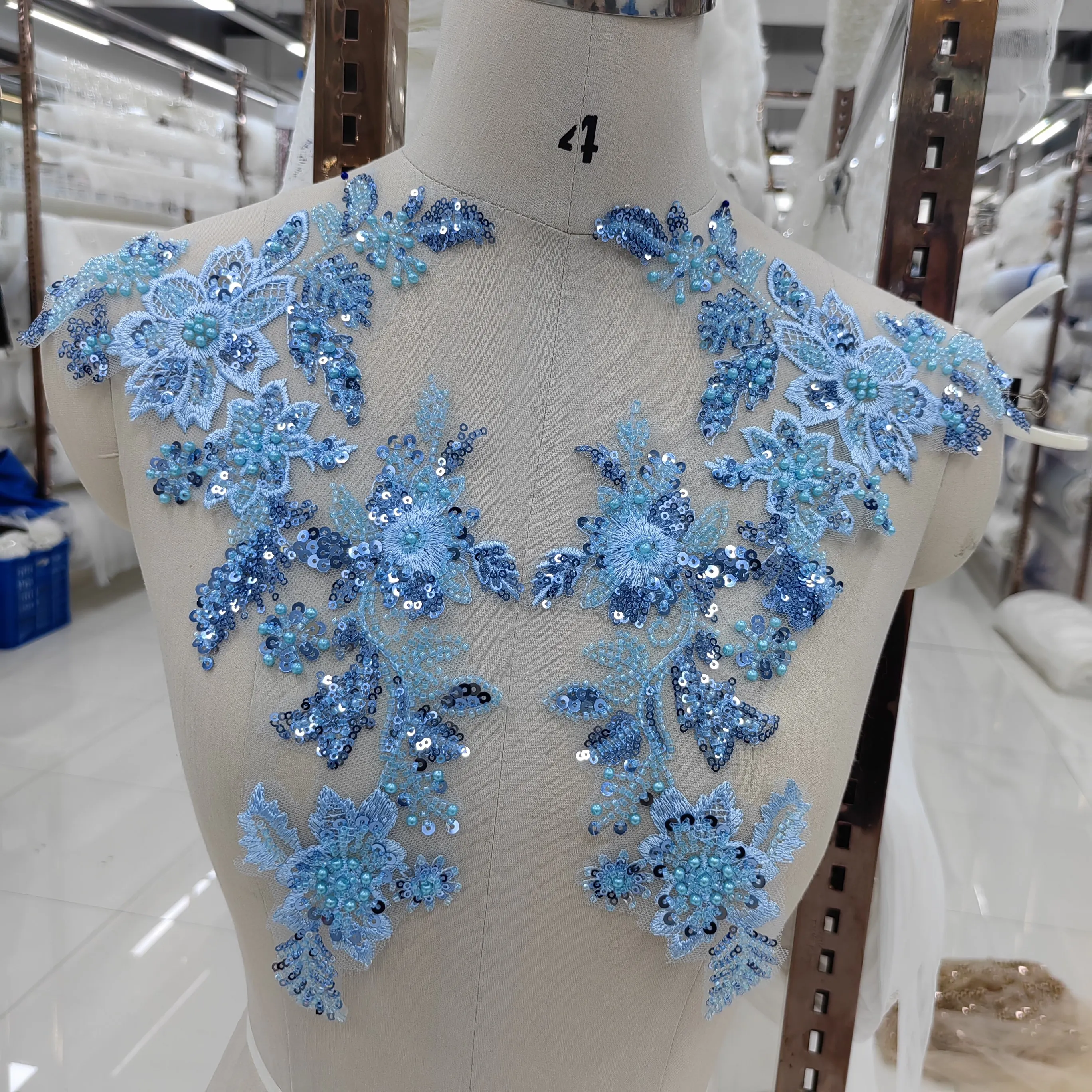 

11 цветов, свадебная отделка своими руками, кружевная окантовка, кружевная ткань с бисером, аппликация с соответствующим цветочным дизайном, вечернее платье, тюлевые украшения