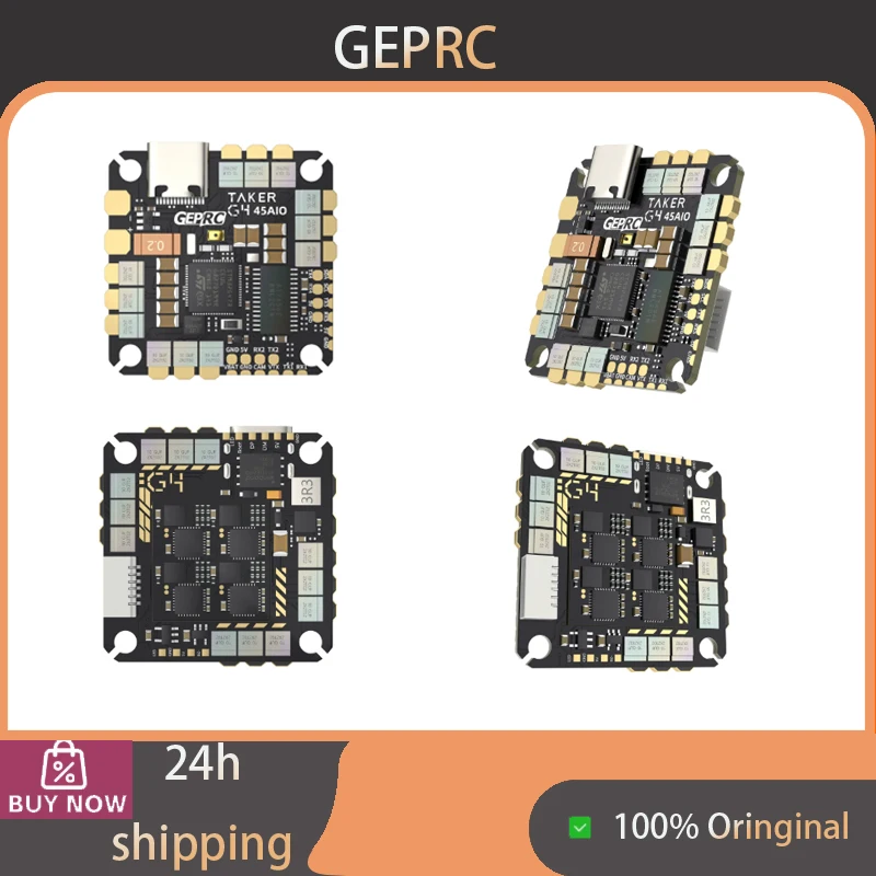 GEPRC TAKER G4 45A 8Bit AIO Flight Controller, High-performance FPV Drone Parts