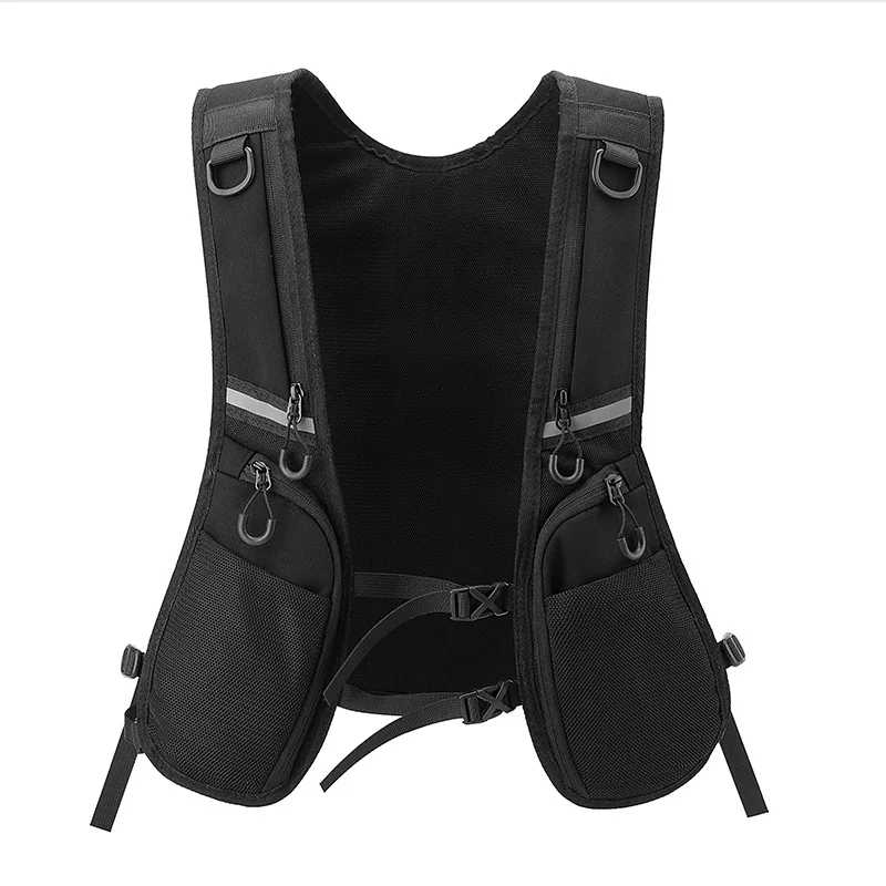 Hotsales Tactical Vest Bag Wear-resistant Versatile Double Pocket Storage Phone Water Bottle Outdoor Skateboard Cycling Backpack