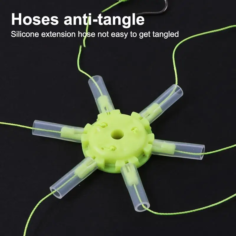 Neuester 1er-Pack Hakenköderkäfig mit vier Haken aus Karbonstahl, Schnurgruppe, Feeder, Sinker, Float, scharfe Angelköderkäfig-Werkzeuge – Detail 3