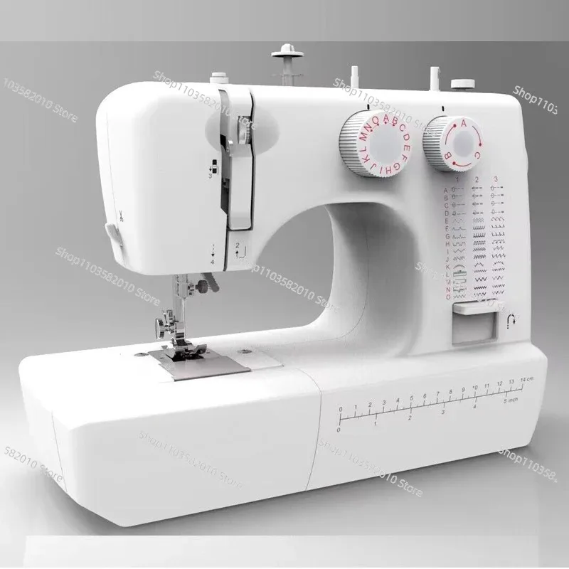 Multifunctional Mini Double Needle Sewing Machine, Thread Type Locking Nail Grommet Tool for Home Use