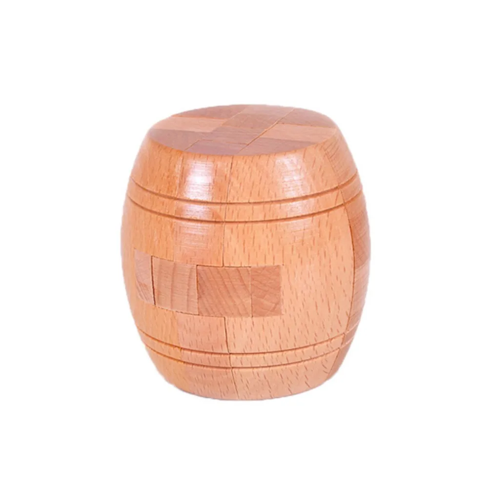 3D Wooden Kongming Puzzle Puzzle Handmade Montessori Toy Classic Funny Luban Lock Birthday Gift