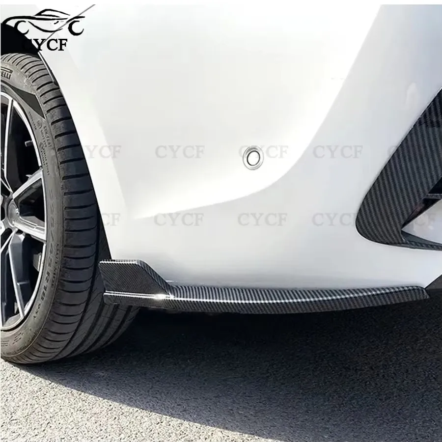 FD Style Carbon Fiber Rear Bumper Wrap Corner Diffuser Side Spoiler For BMW 3 Series F30 F35 M-Tech M-Sport 2013-2019 - Image 5