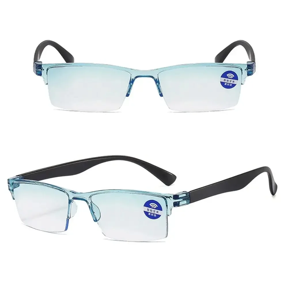 Smart Automatic Zoom Reading Glasses Rimless Ultralight Presbyopia Eyewear Radiation Protection Spectacle Anti Blue-ray Unisex