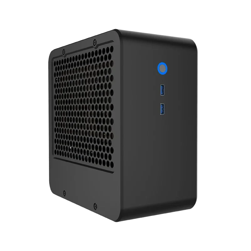 X230-SH MINI Aluminum Itx Chassis Side Through 1U Small Power Supply A4 Portable Mini Host Only 5.8L