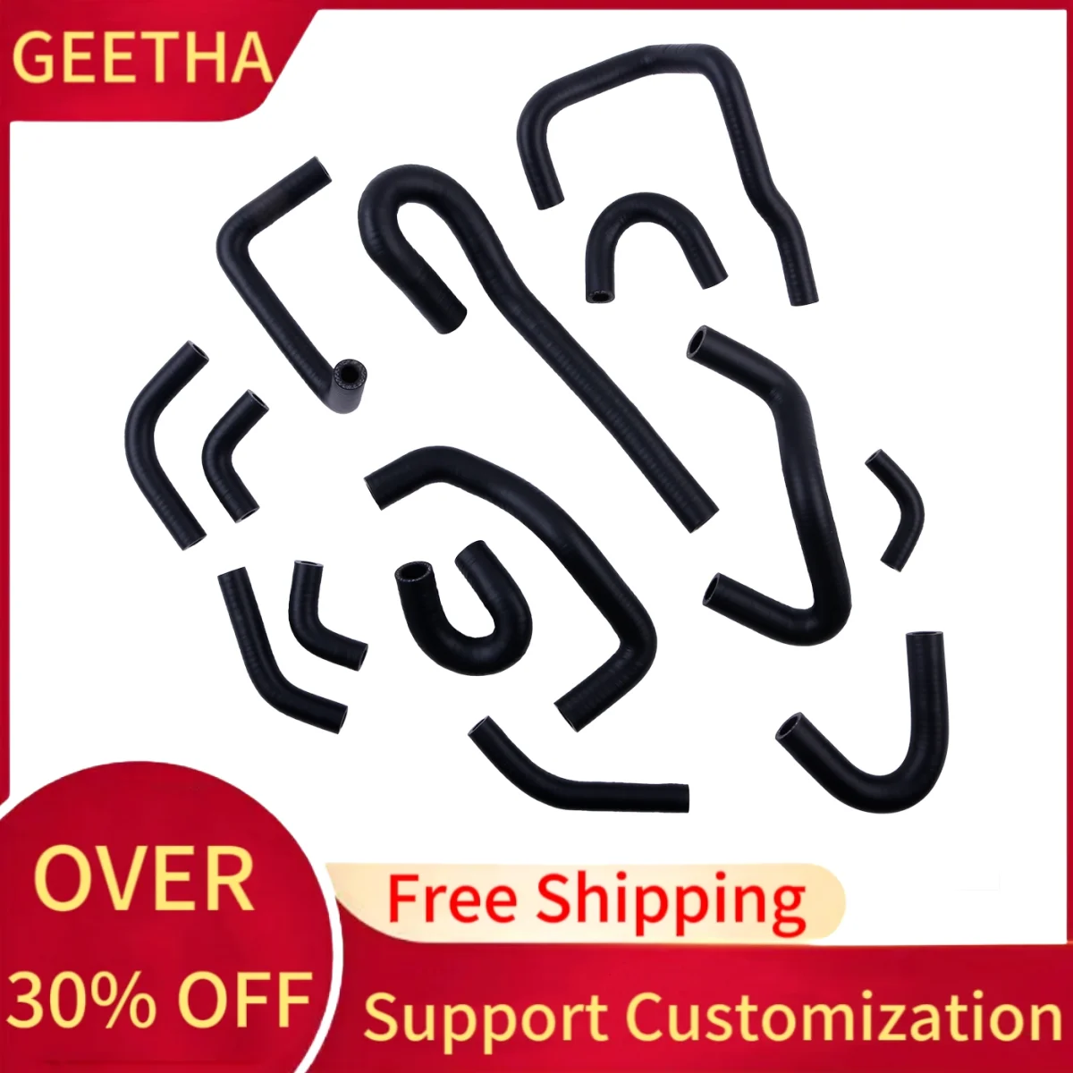 For Nissan Skyline R32 R33 R34 GTR RB RB26DETT Silicone Coolant Hose Kit