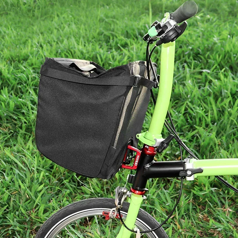 New Aluminum Alloy Bike Front Carrier Block for Folding Bicycle Racks 3 Hole Front Carrier Bag Mount Holder Adapter Bracket Set image 3