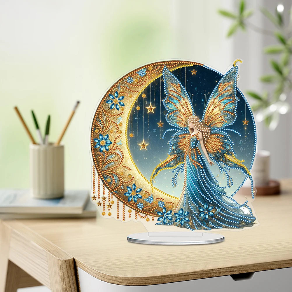 الاكريليك شكل خاص عيد الميلاد القط كريستال الكرة الماس اللوحة منضدية الحلي عدة سطح المكتب الماس الفن أطقم للبالغين المبتدئين #4