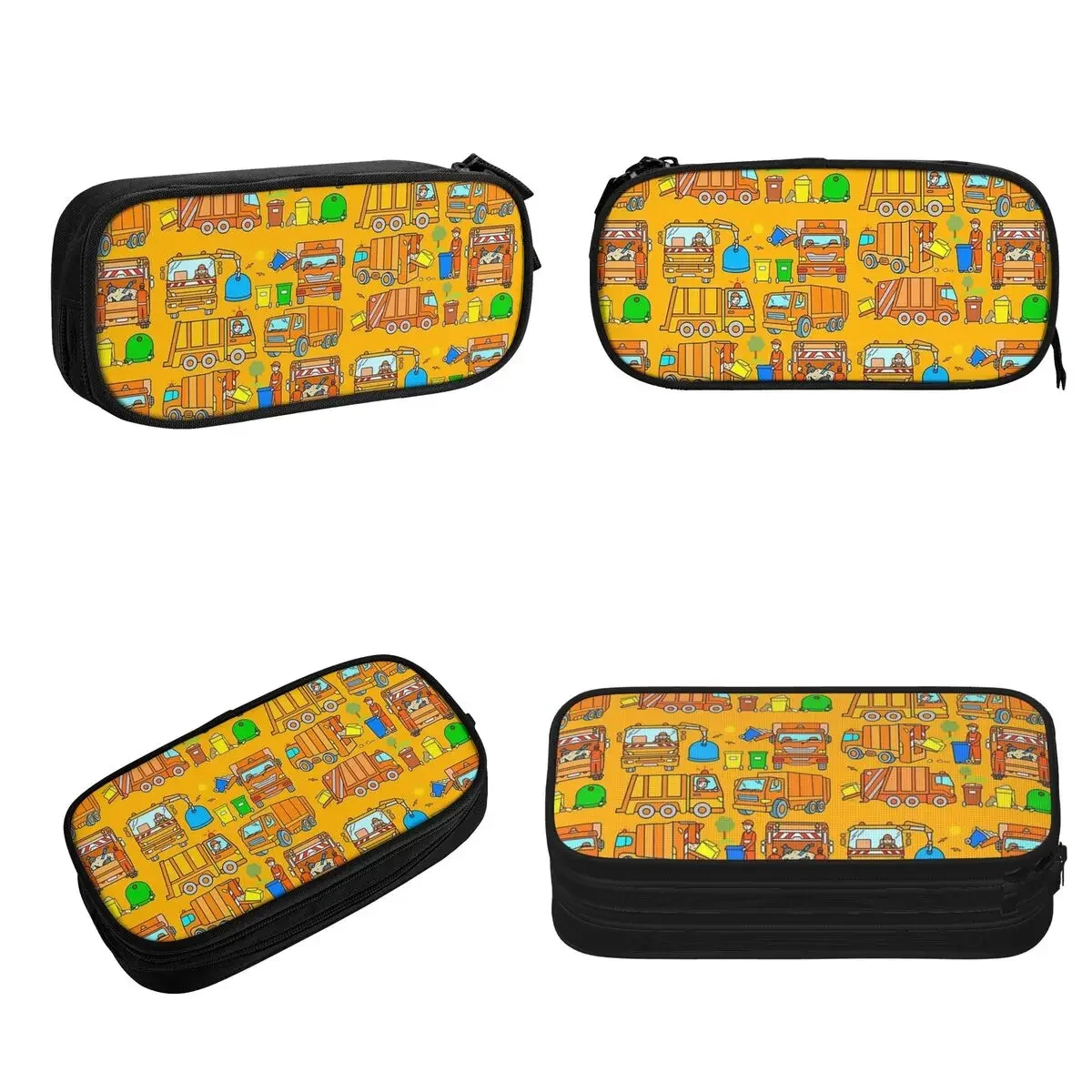 Garbage Truck Design Trashtrucks Rubbish Collection Vehicles Pencil Cases Big Capacity Pen Bags Pen Box Pencil Pouch Boys Girls