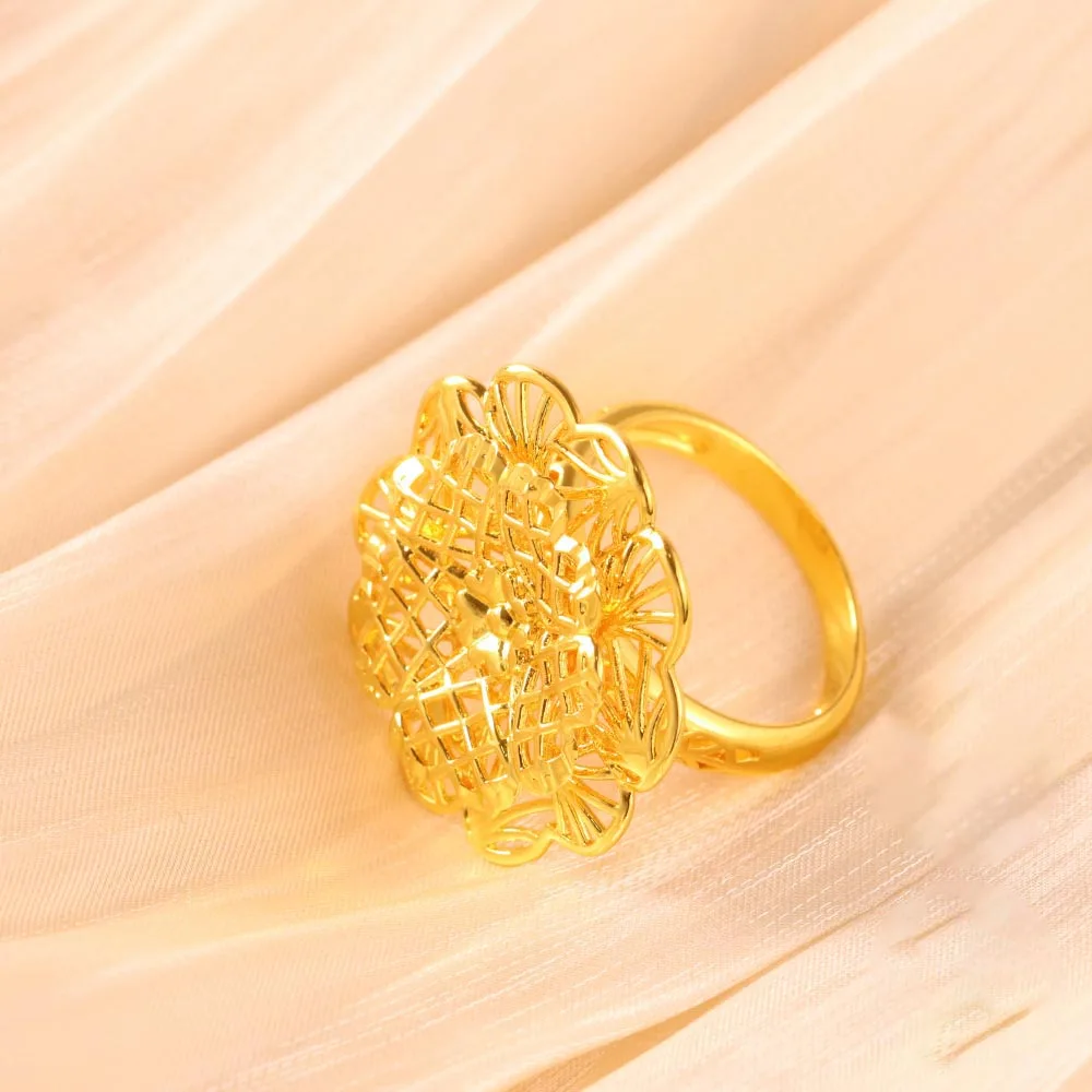 خاتم مجوف منحوت 5A، خاتم منقوش عتيق عصري ورائع، مناسب لإعطاء الهدايا للصديقات أثناء المهرجانات