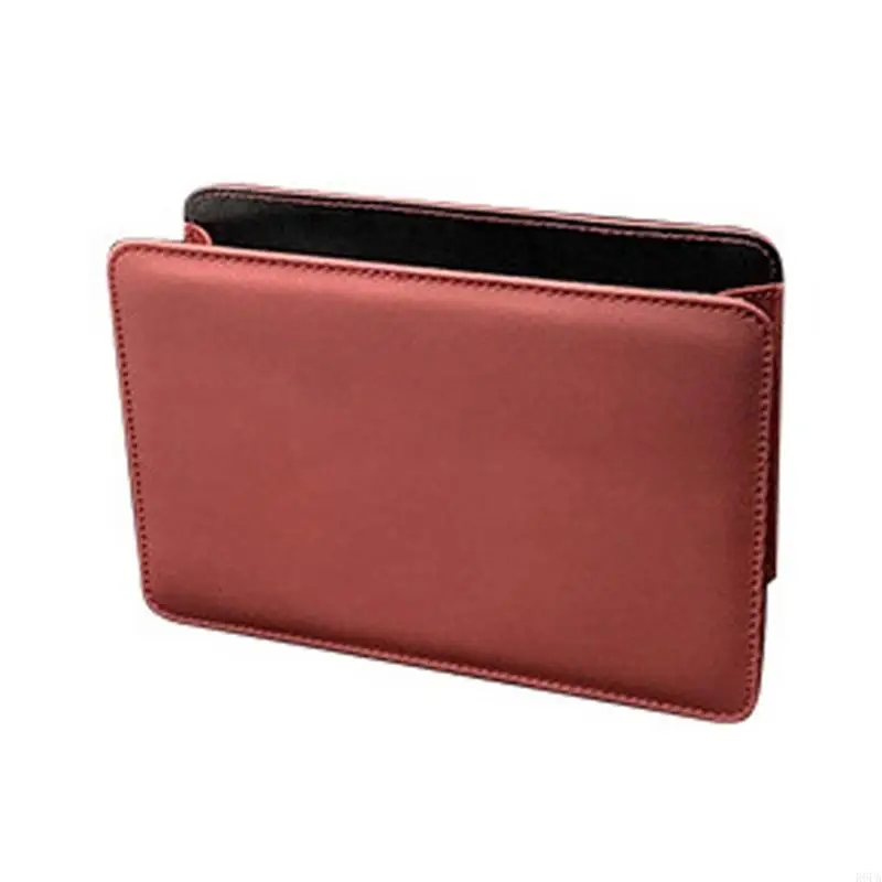 Leather Automotive Trash Can Dust Bin With Leakproof And Easy Clean Features For Car Cabin Organization Quick Install 
