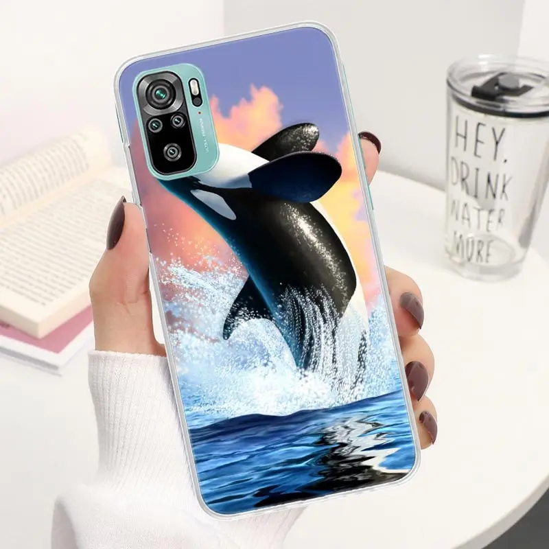 Sea Orcinus Orca Coque Phone Case For Xiaomi Redmi 12 10 9 9A 9C 9T 12C 8 8A 7 7A 10A 10C 6 6A K20 K30 K40 Pro S2 Soft Cover