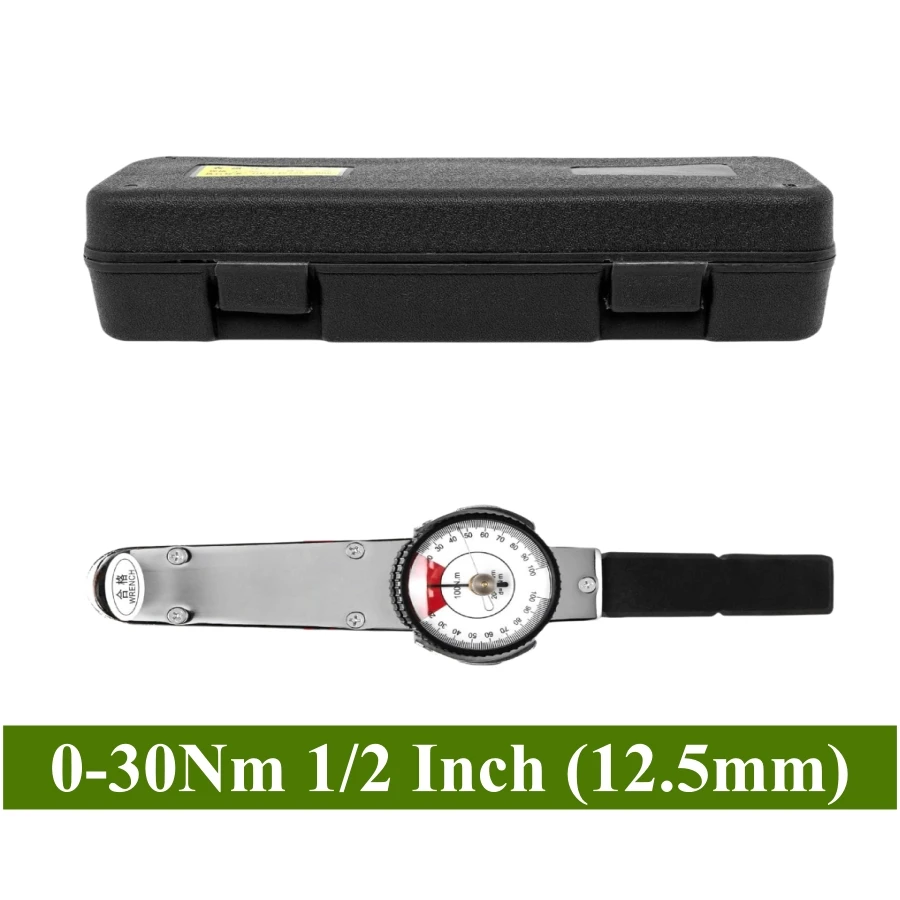 4 maten meetklok-momentsleutel, 2-richtings cursor-sleutel 0-100 N.m, 1/2 inch aandrijving met momentsleutelindicator voor Au