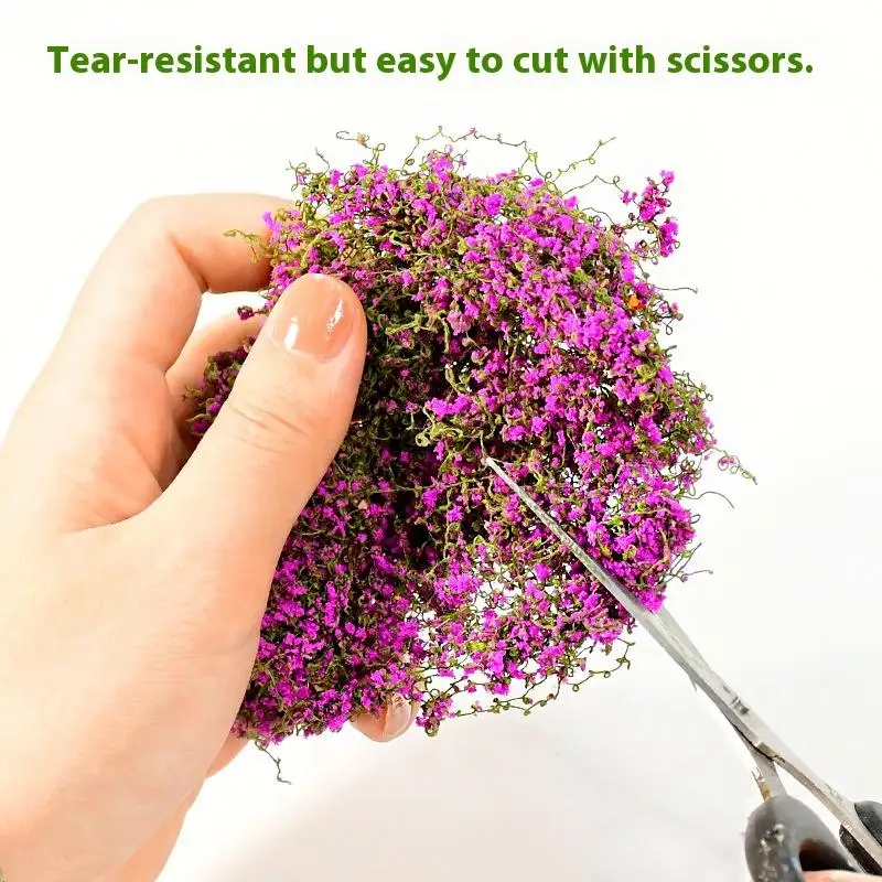 1 Set 3 g künstliche Grünpflanzen, Miniatur-Simulation, Mini-Ranken- und Blumenmodellbausatz, Häuser, Landschaftsbau, DIY-Handwerk