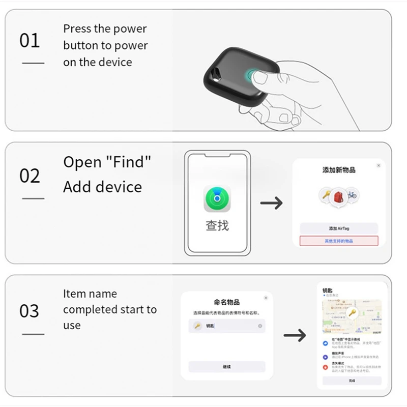 جهاز تعقب صغير مخصص من أجل Apple للأطفال المسنين، نظام تحديد المواقع العالمي (GPS) لمنع فقدان الحيوانات الأليفة، أ