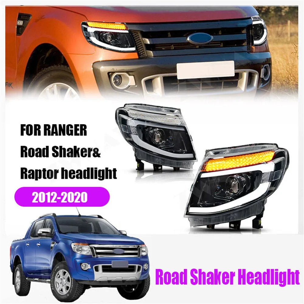 For  Ford Everest 2012 2013 2014 LED Headlight High Beam Light Front Lamp Quality Retrofit Assemby Night Accessory Driving