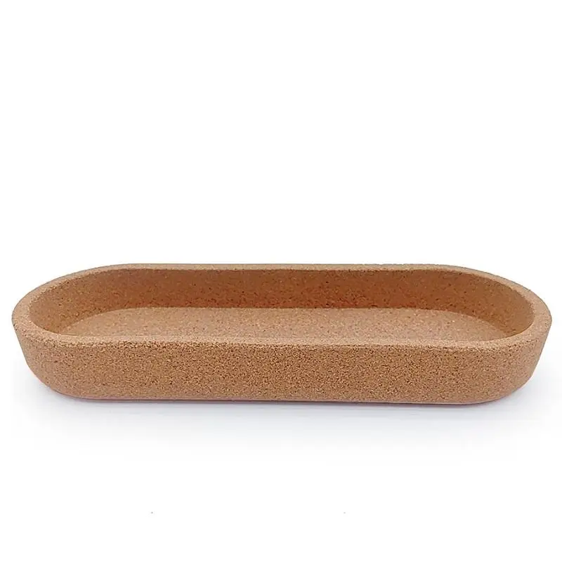 Cork Storage Tray Tea Cup Coaster  Organizer  Planter DIY Home Office Desk Accessory